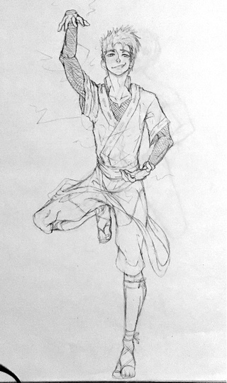 320x539 Something I Whipped Up Out Of Boredom There's Supposed To Be - Ninja Pencil Drawing