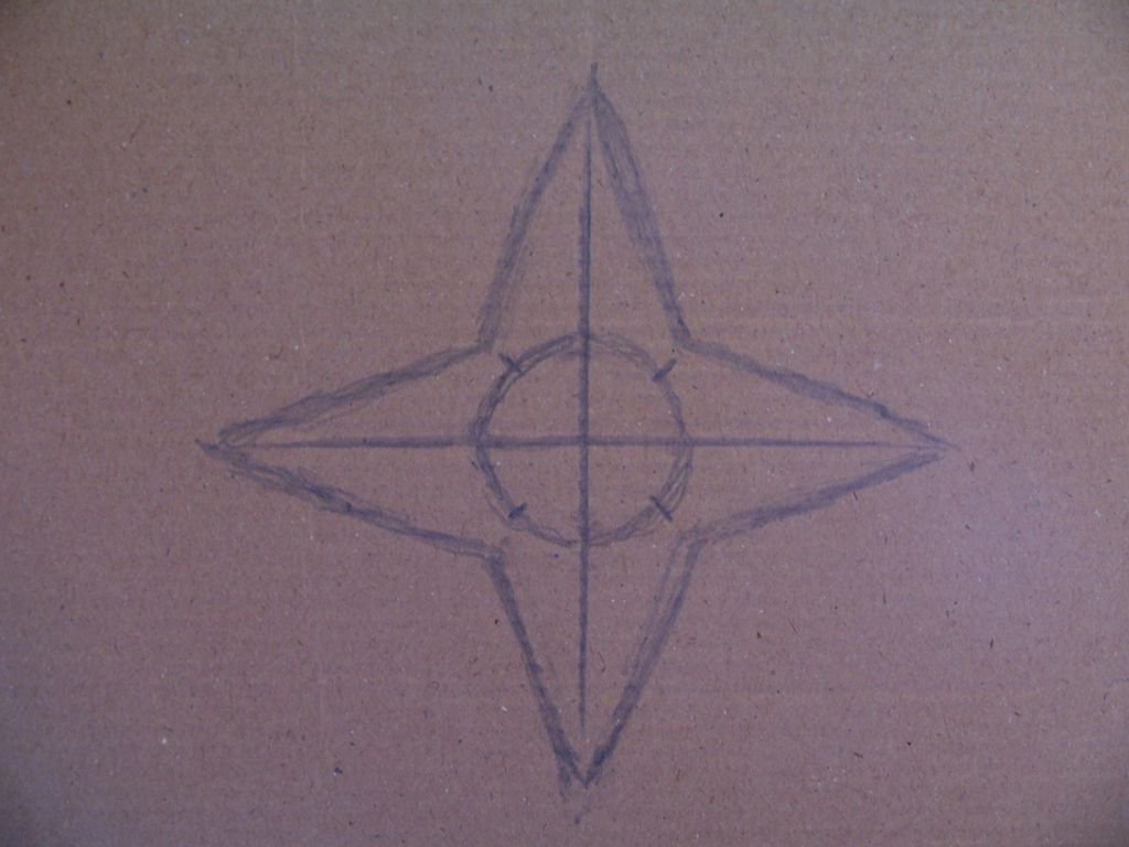 1024x768 How To Make A Shuriken Steps - Ninja Star Drawing