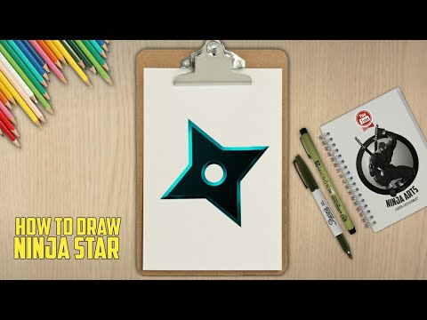 480x360 How To Draw A Ninja Star - Ninja Star Drawing