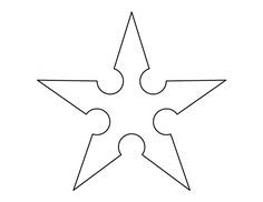 236x182 ninjas star template, ninja star, ninja - Ninja Star Drawing