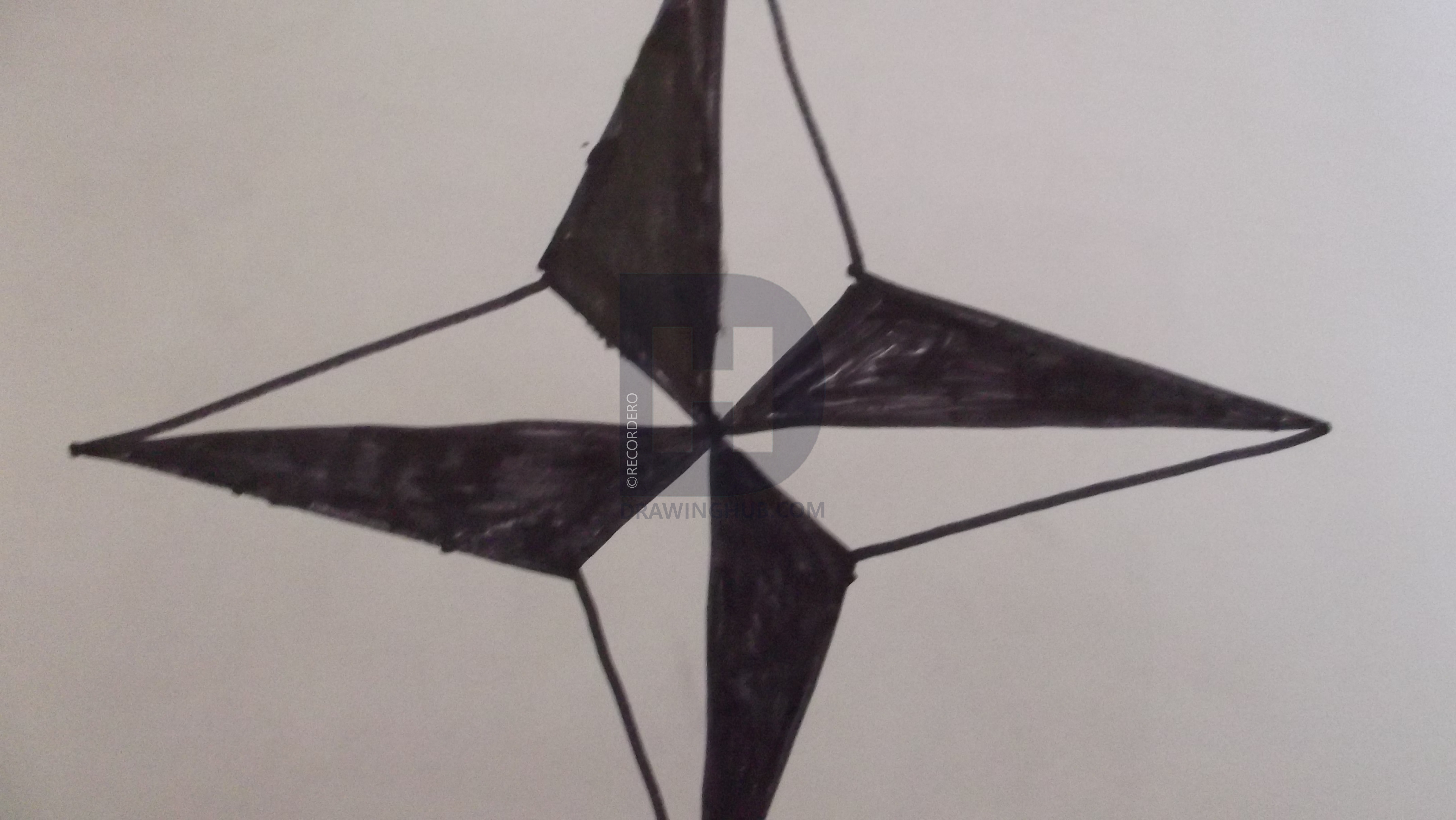 4288x2416 How To Draw Ninja Star, Step - Ninja Star Drawing