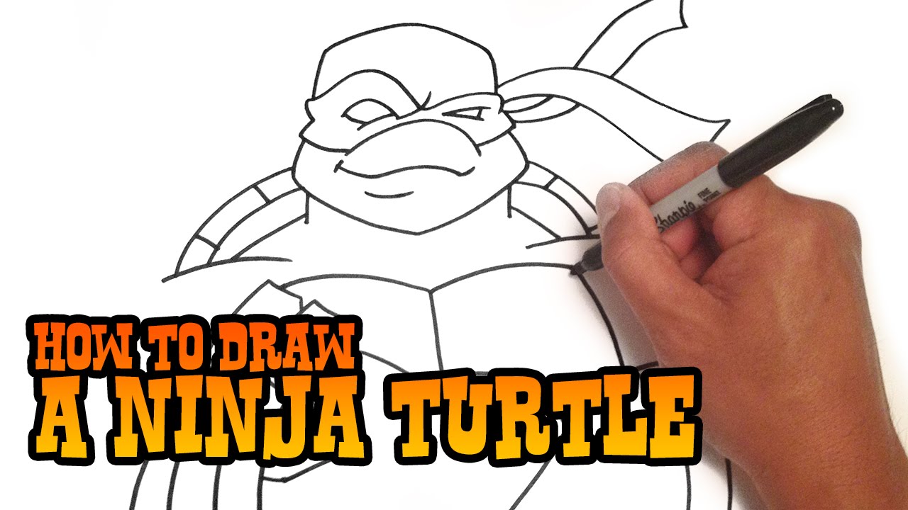 1280x720 how to draw a teenage mutant ninja turtle - Ninja Turtle Drawing