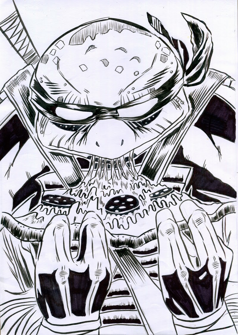 800x1123 mc drawn donatello oz comic's teenage mutant ninja turtle - Ninja Turtle Drawing