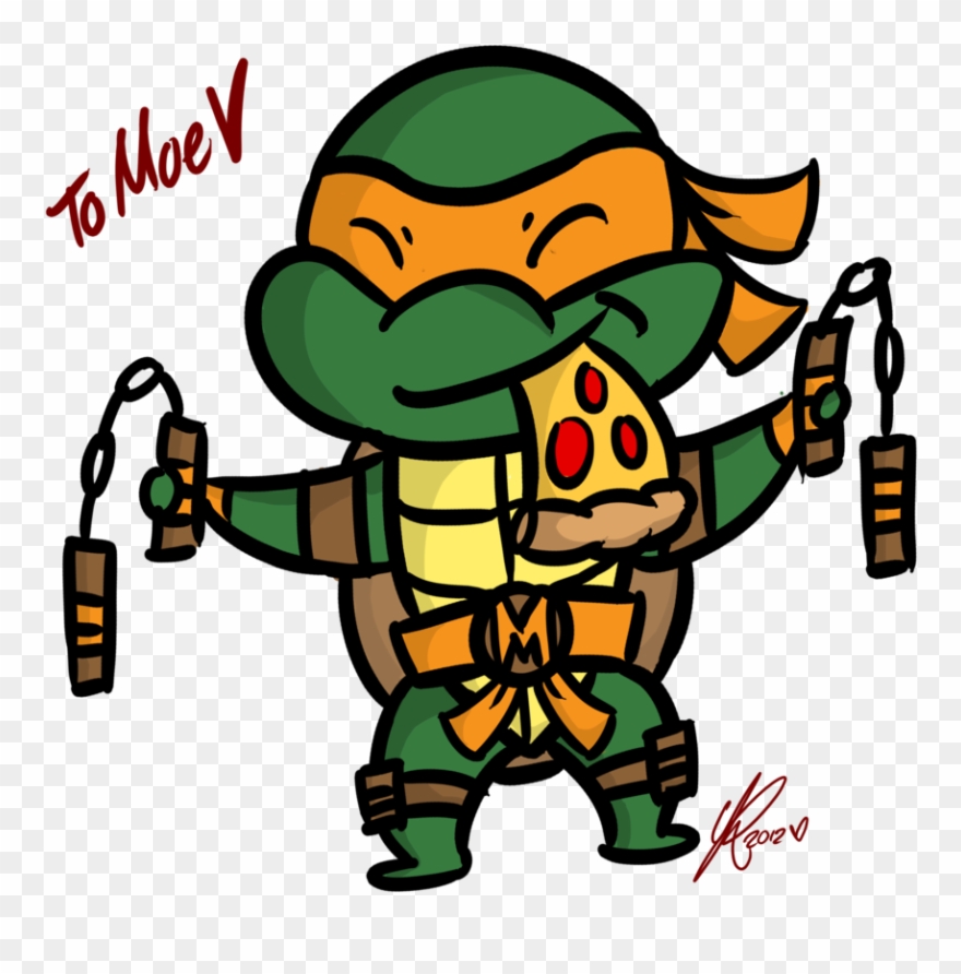 880x892 Turtle Clipart Michelangelo - Ninja Turtle Drawing