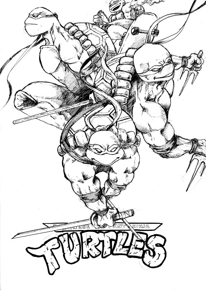 700x983 Ninja Turtles - Ninja Turtle Drawing Pictures