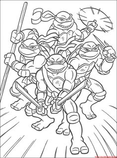 236x318 Ninja Turtles Art Coloring - Ninja Turtle Drawing Pictures