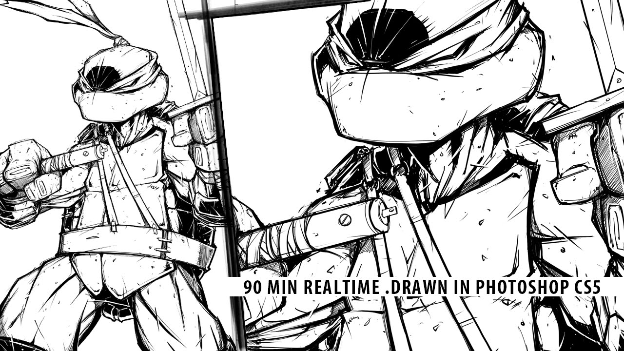 1280x720 Speed Drawing Teenage Mutant Ninja Turtles - Ninja Turtle Drawing Pictures