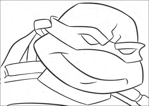 480x343 Marvelous Design Ideas Tmnt Face Coloring Pages Ninja Turtle S - Ninja Turtle Face Drawing