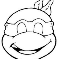 230x230 Sweet Teenage Mutant Ninja Turtles Faces Coloring Pages Face Free - Ninja Turtle Face Drawing