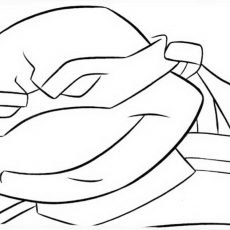 230x230 Teenage Mutant Ninja Turtles Faces Coloring Pages - Ninja Turtle Face Drawing