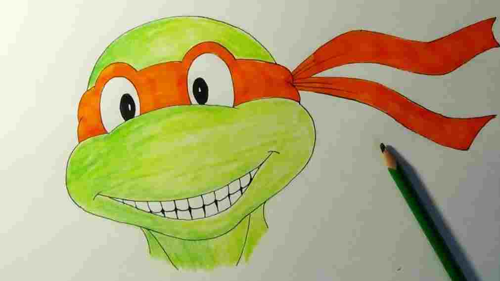 1011x569 Youtuberhyoutubecom How Ninja Face Drawing To Draw Shredder - Ninja Turtle Face Drawing