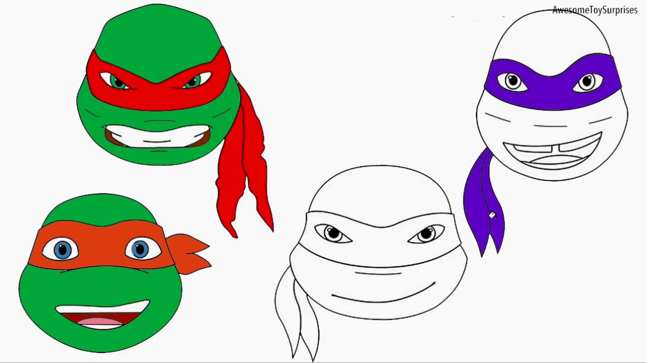Ninja Turtle Face Drawing at Explore collection of
