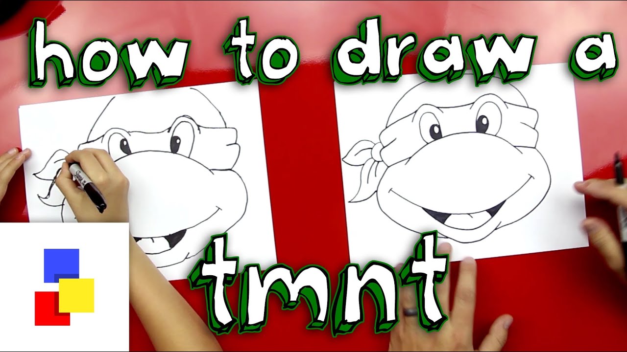 1280x720 How To Draw A Teenage Mutant Ninja Turtle Face - Ninja Turtle Face Drawing