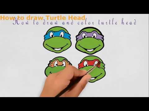 480x360 How To Draw Step - Ninja Turtle Head Drawing