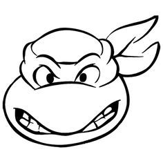 236x236 Teenage Mutant Ninja Turtles Clipart Black And White Great Free - Ninja Turtle Head Drawing