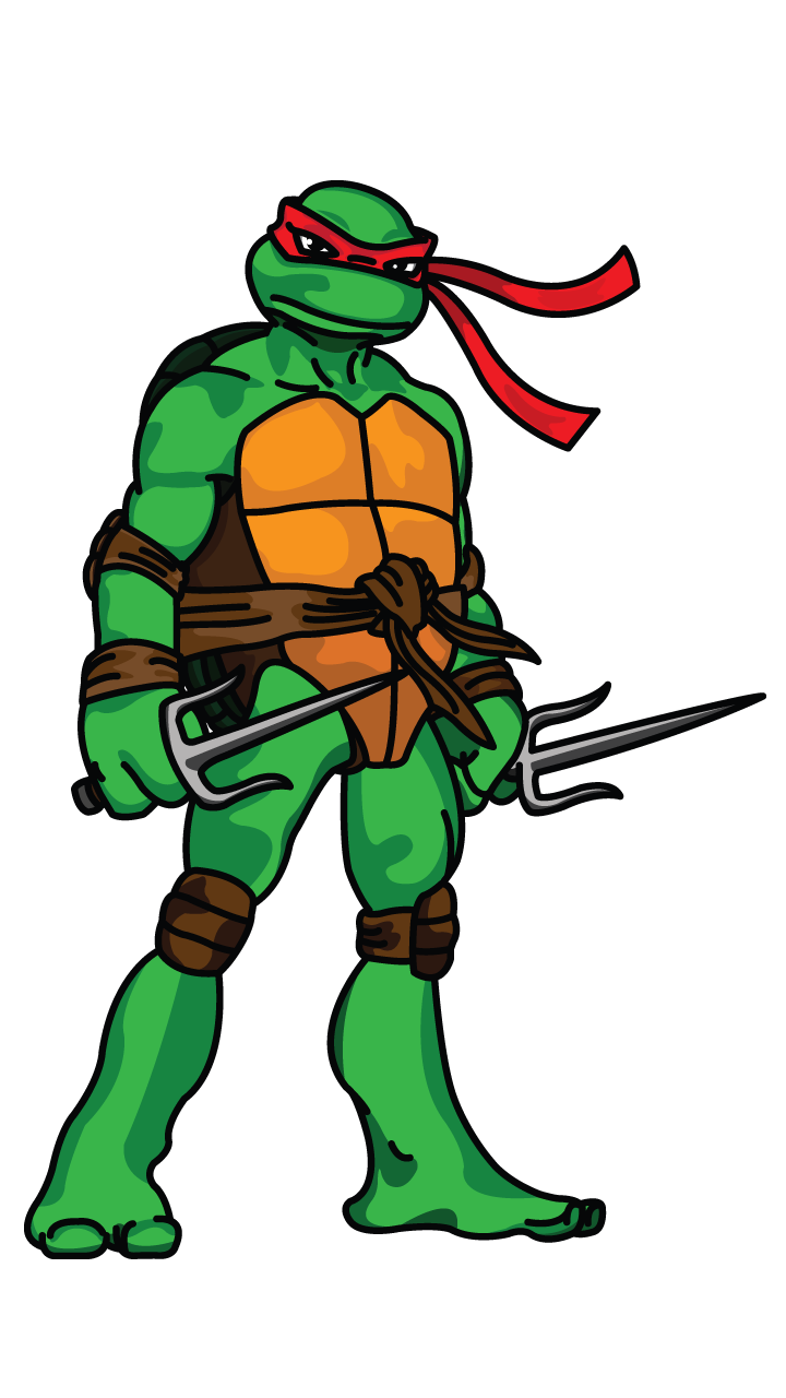 720x1280 Drawissimo Kids How To Draw - Ninja Turtle Raphael Drawing