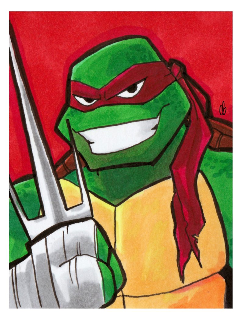 Ninja Turtle Raphael Drawing at Explore collection