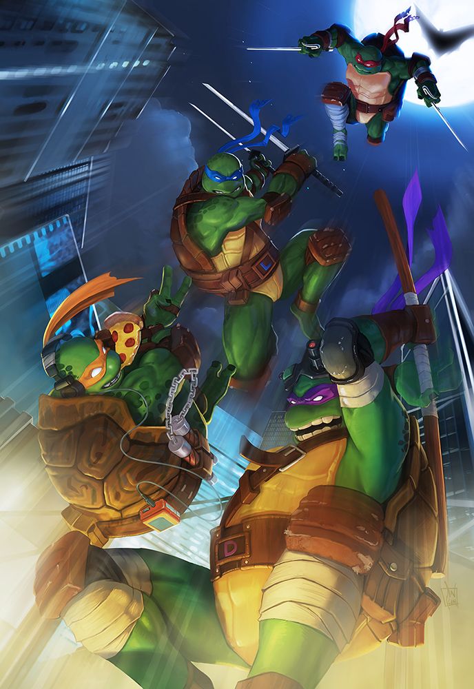 688x1000 Tmnt! Digital Art Teenage Mutant Ninja Turtles - Ninja Turtles Drawing Games