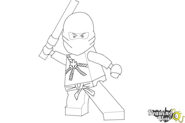 600x400 How To Draw Kai From Lego Ninjago - Ninjago Drawing