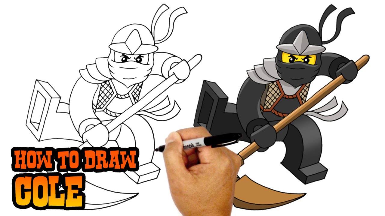 1280x720 How To Draw Ninjago Cole - Ninjago Drawing