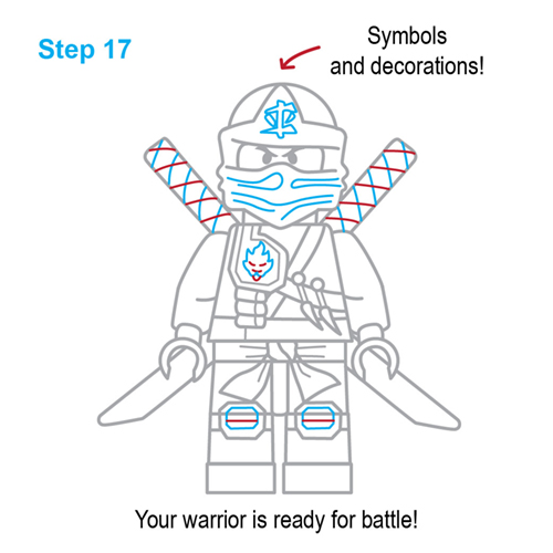 500x500 How To Draw How To Draw A Lego Ninjago Ninja - Ninjago Drawing