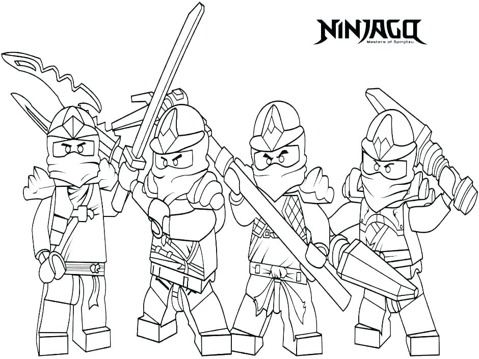940x705 lego ninjago coloring book games free pages to print together - Ninjago Drawing Games
