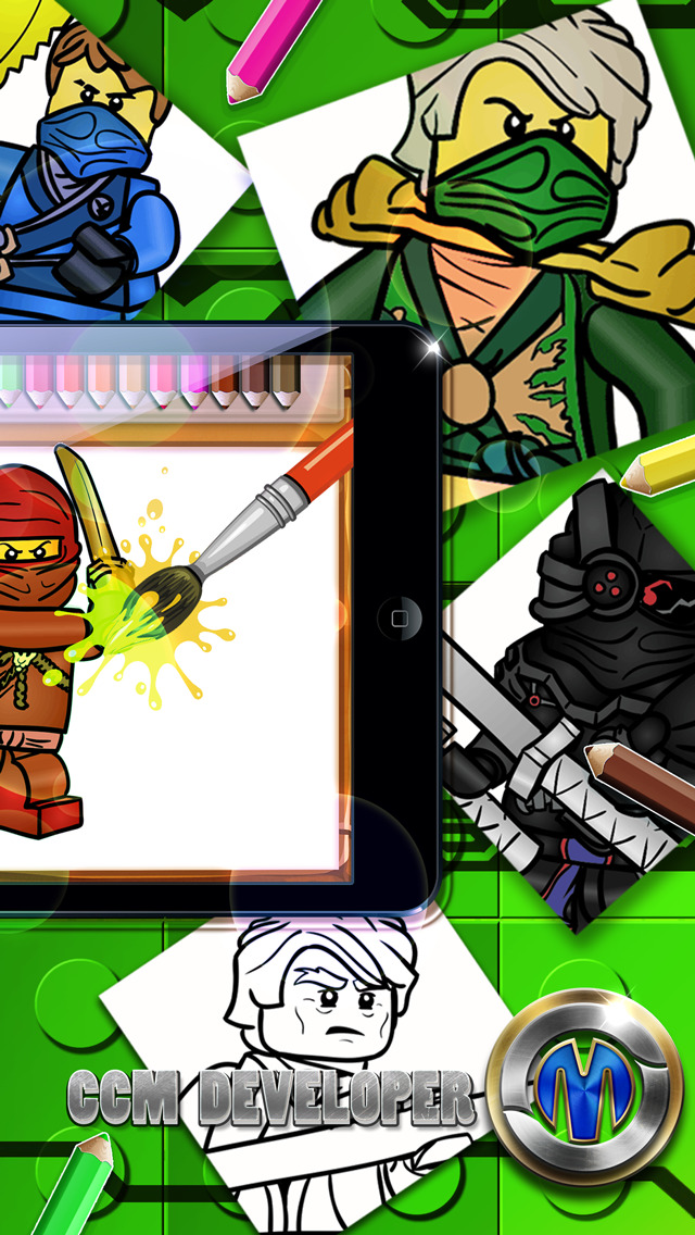 640x1136 Drawing Desk Draw And Paint Games On Coloring Book Edition - Ninjago Drawing Games