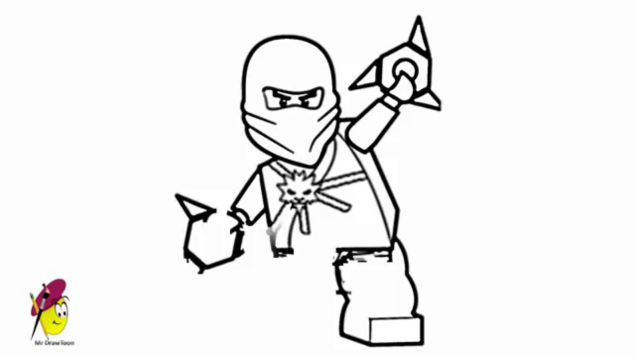 how to draw ninjago zane