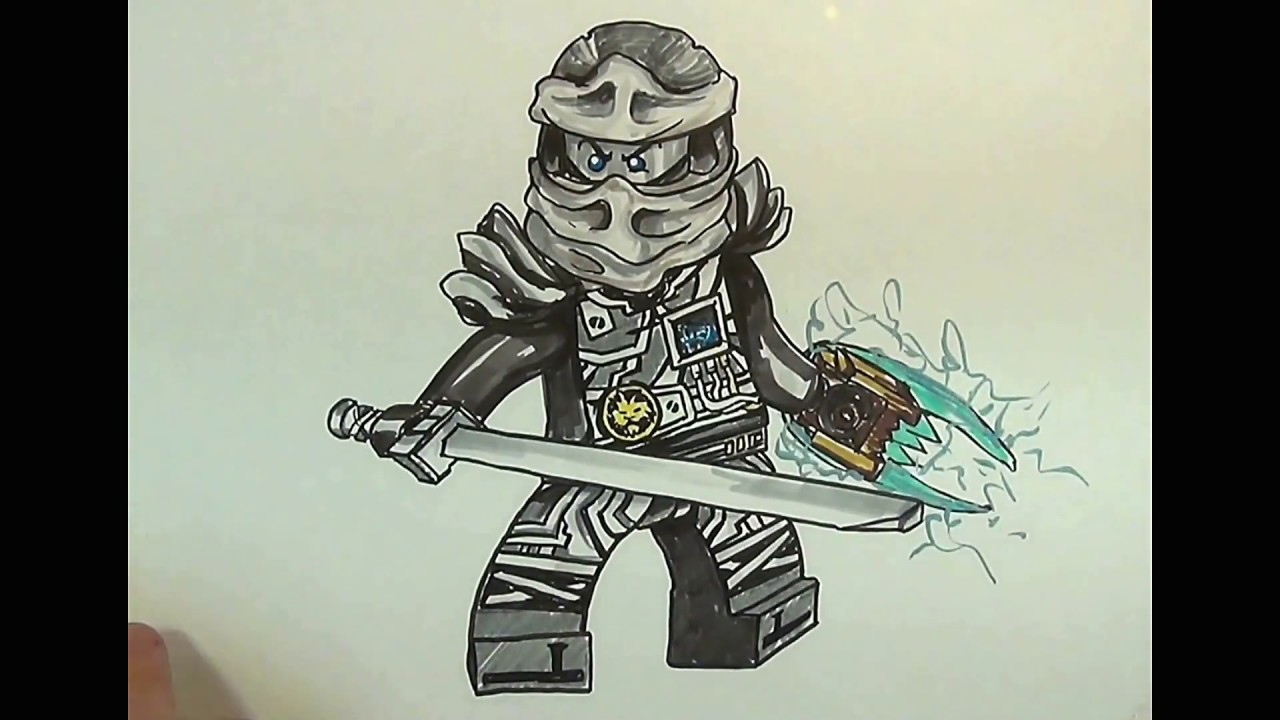 1280x720 how to draw zane from ninjago - Ninjago Drawing Zane