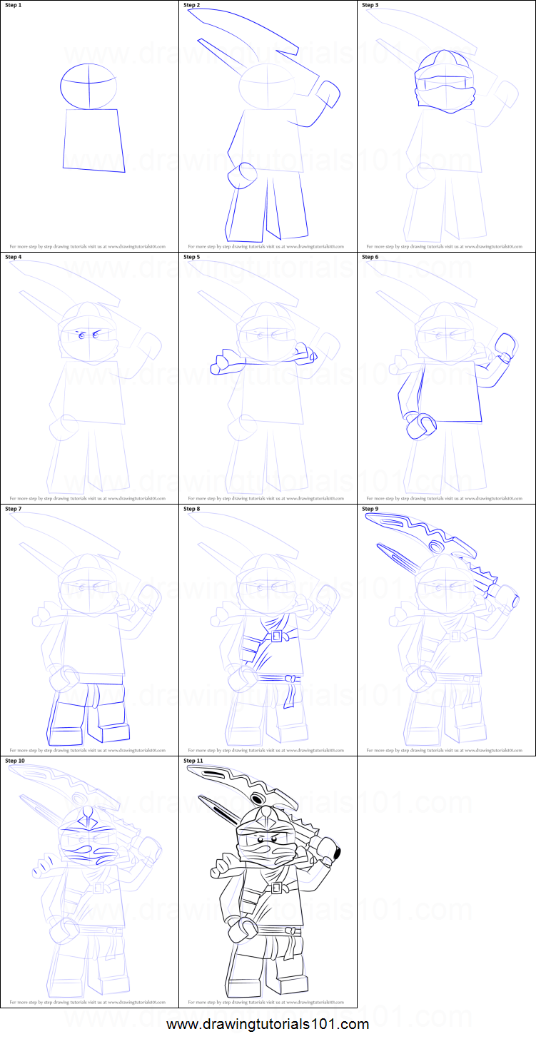 751x1463 how to draw jay from ninjago printable step - Ninjago Jay Drawing