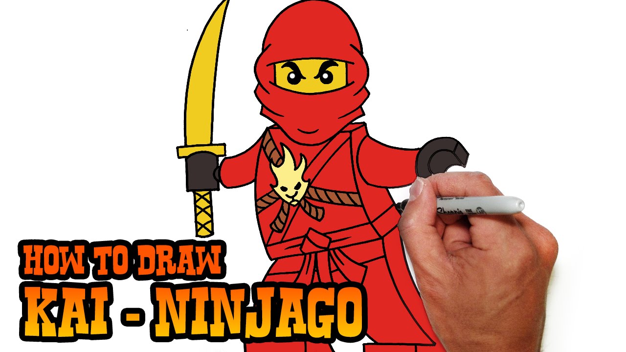 1280x720 How To Draw Ninjago Kai - Ninjago Kai Drawing
