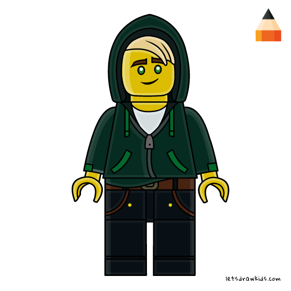 600x600 how to draw lego ninjago movie minifigures animation - Ninjago Lloyd Drawing