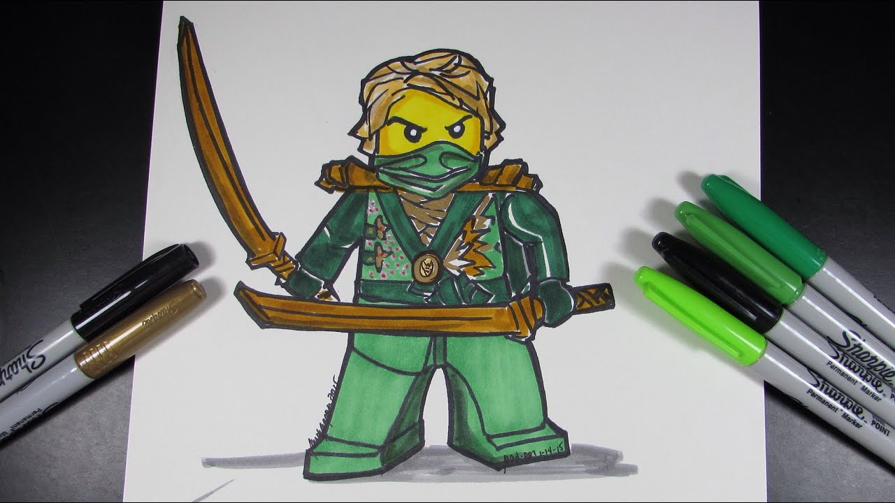 1280x720 how to draw ninjago lloyd the green ninja - Ninjago Lloyd Drawing