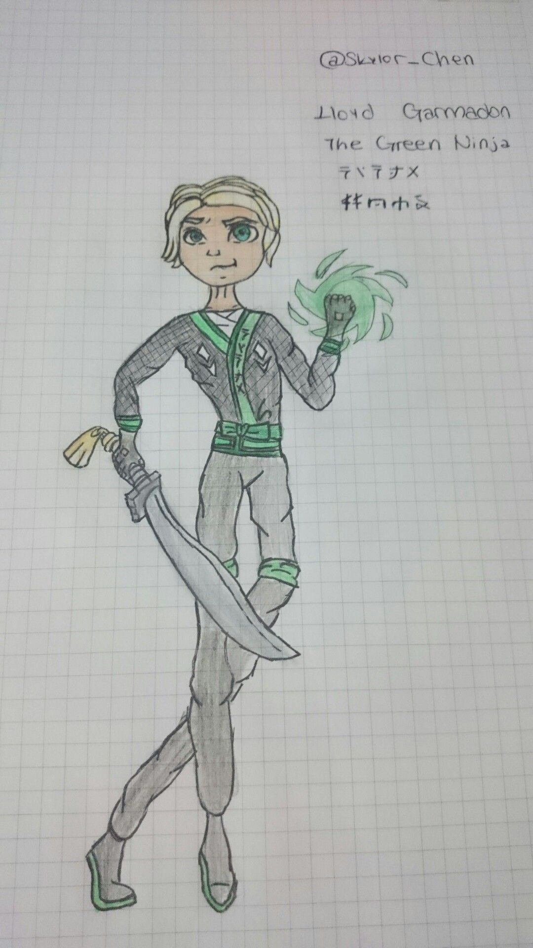 1080x1920 ninjago lloyd drawing - Ninjago Lloyd Drawing