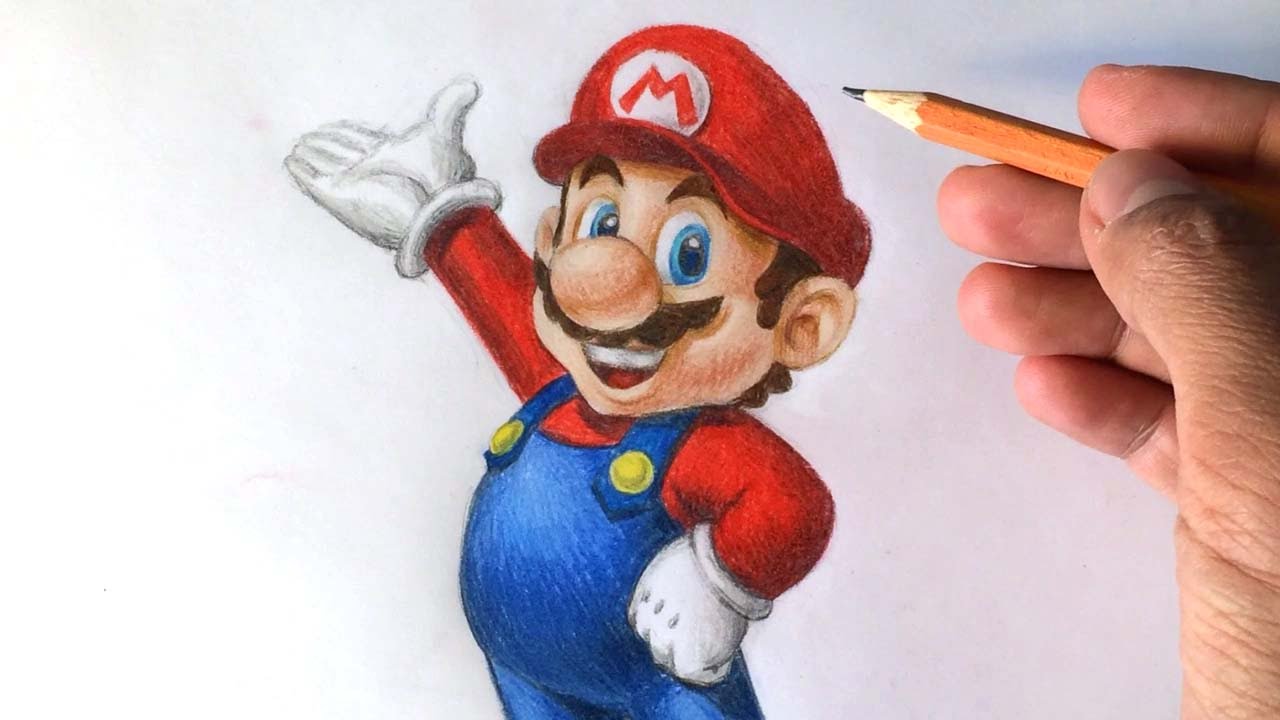 1280x720 How To Draw Super Mario - Nintendo Drawings