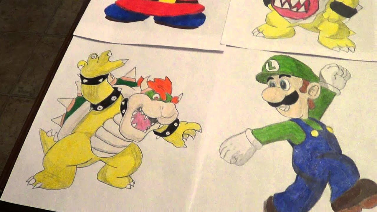 1280x720 Nintendo Drawings Super Mario Series - Nintendo Drawings