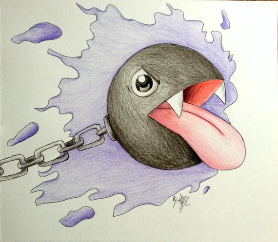 570x497 Custom Mash Up Nintendo Drawings Gastlychain Chomp Etsy - Nintendo Drawings