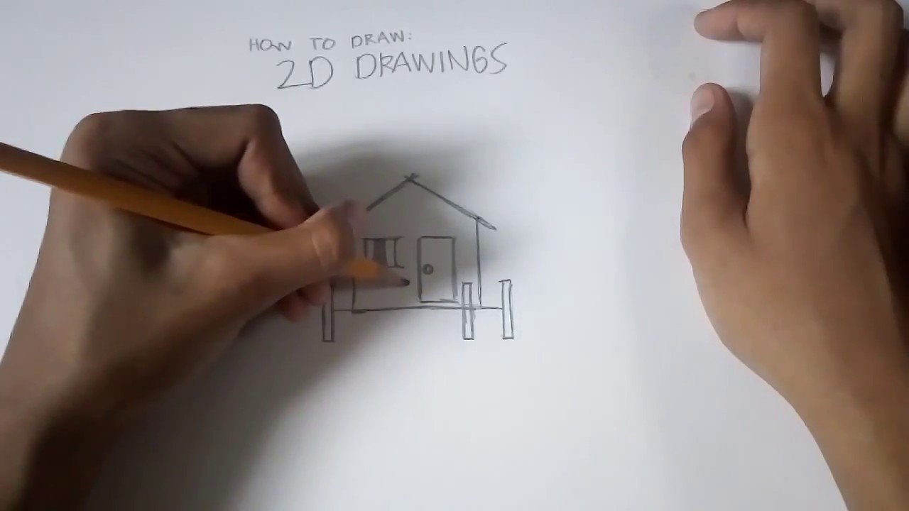 1280x720 How To Draw Drawings - Nipa Hut Drawing