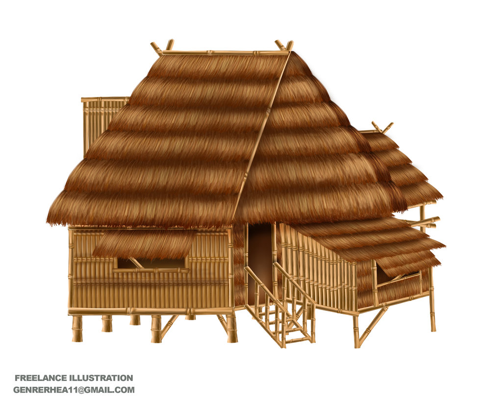 1024x819 Nipa Hut Clipart Clipart Station - Nipa Hut Drawing