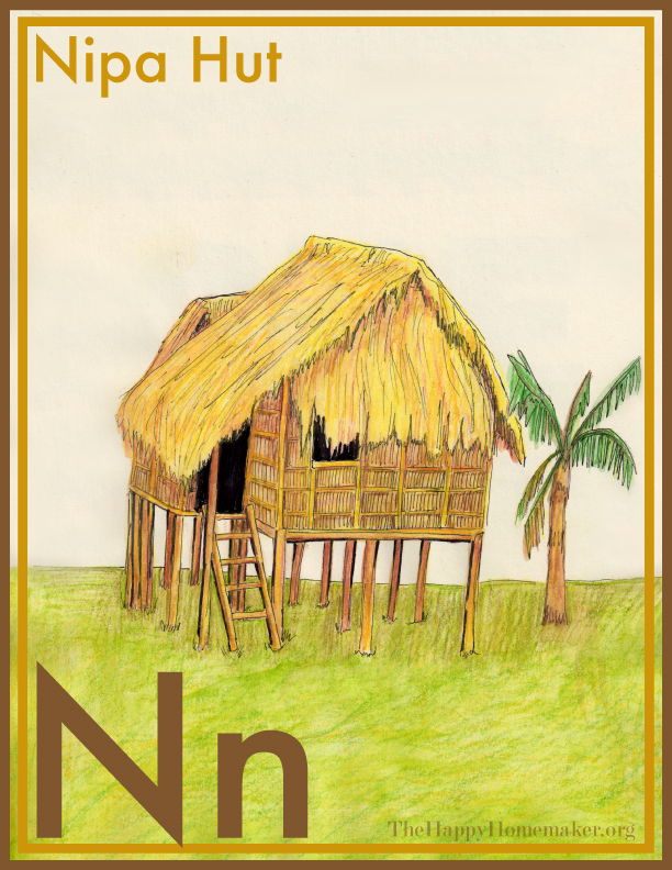 612x792 The Happy Homemaker House No Nipa Hut - Nipa Hut Drawing