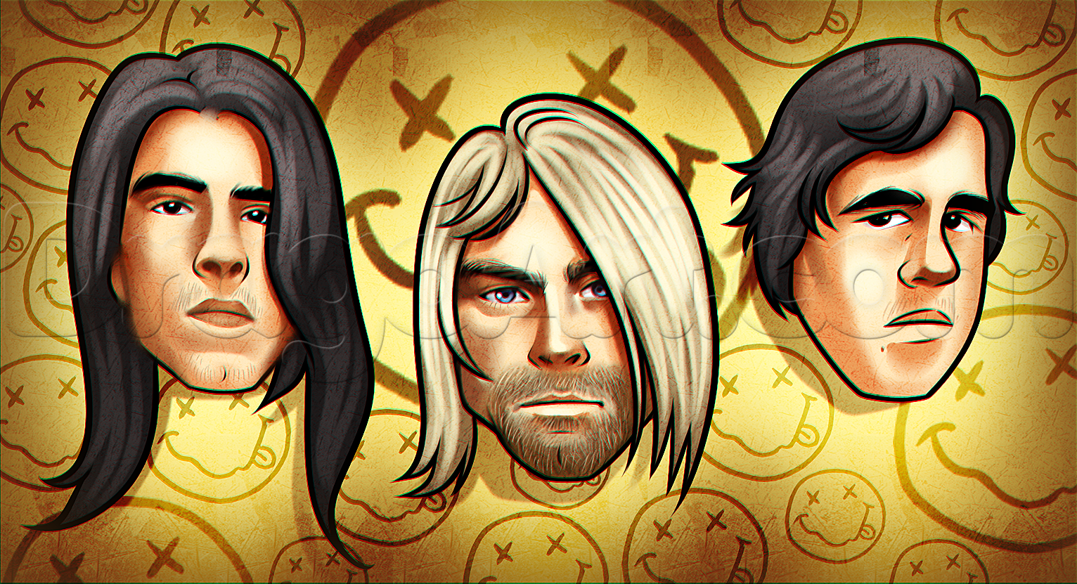 1532x831 Nirvana Drawing Tutorial, Step - Nirvana Drawing