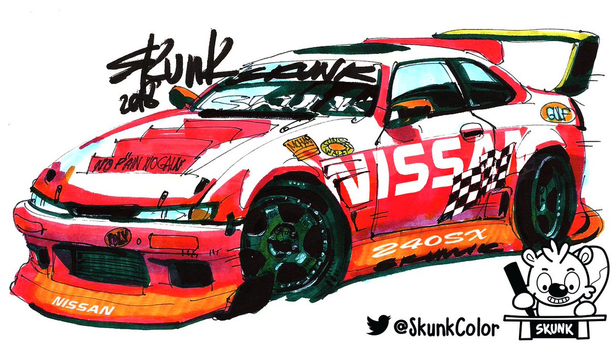 1200x675 Drawing Cars With Skunk On Twitter - Nissan 240sx Drawing
