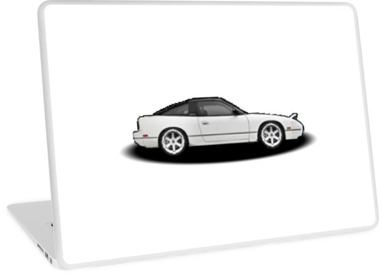 558x400 nissan pixel car laptop skins - Nissan 240sx Drawing