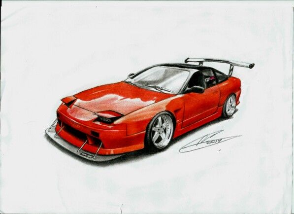597x434 nissan - Nissan 240sx Drawing