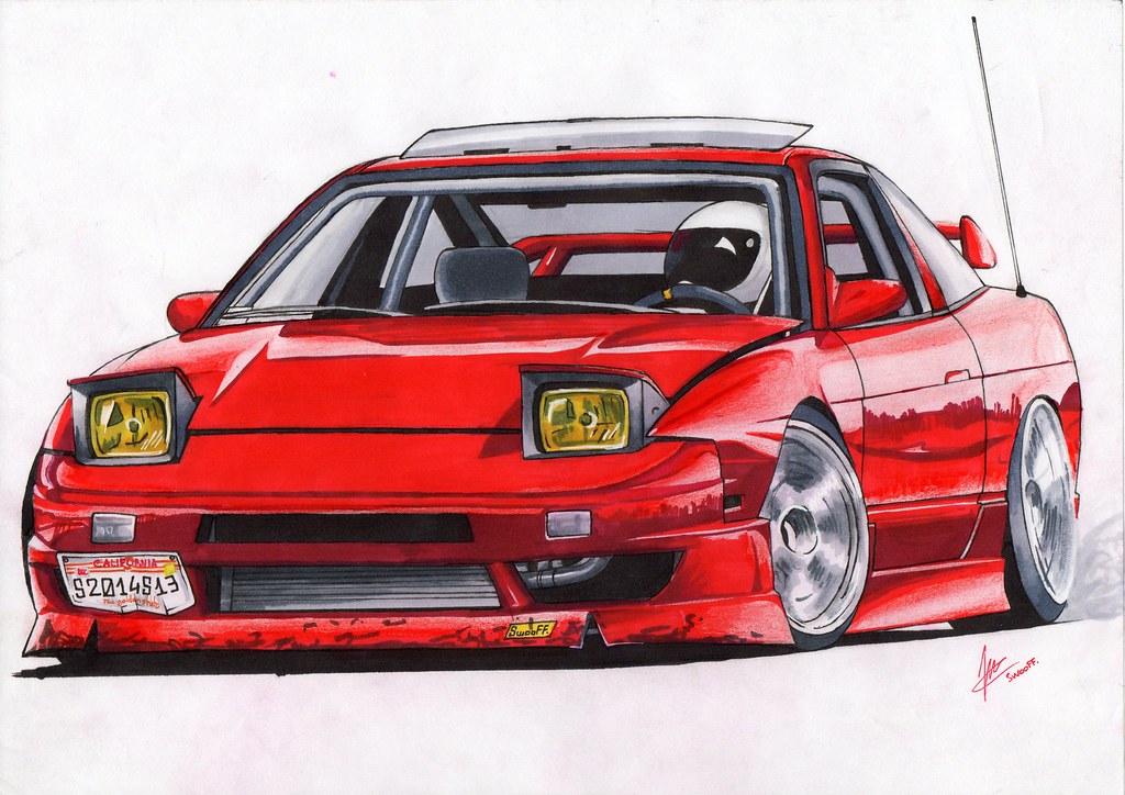 Nissan 240sx Drawing at Explore collection of