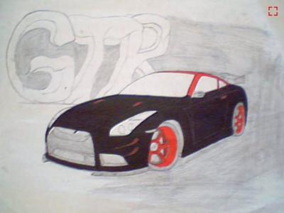 400x300 nissan gtr drawing - Nissan Gtr R35 Drawing