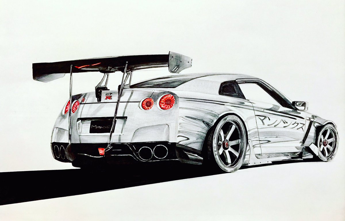Nissan GTR r35 drawing