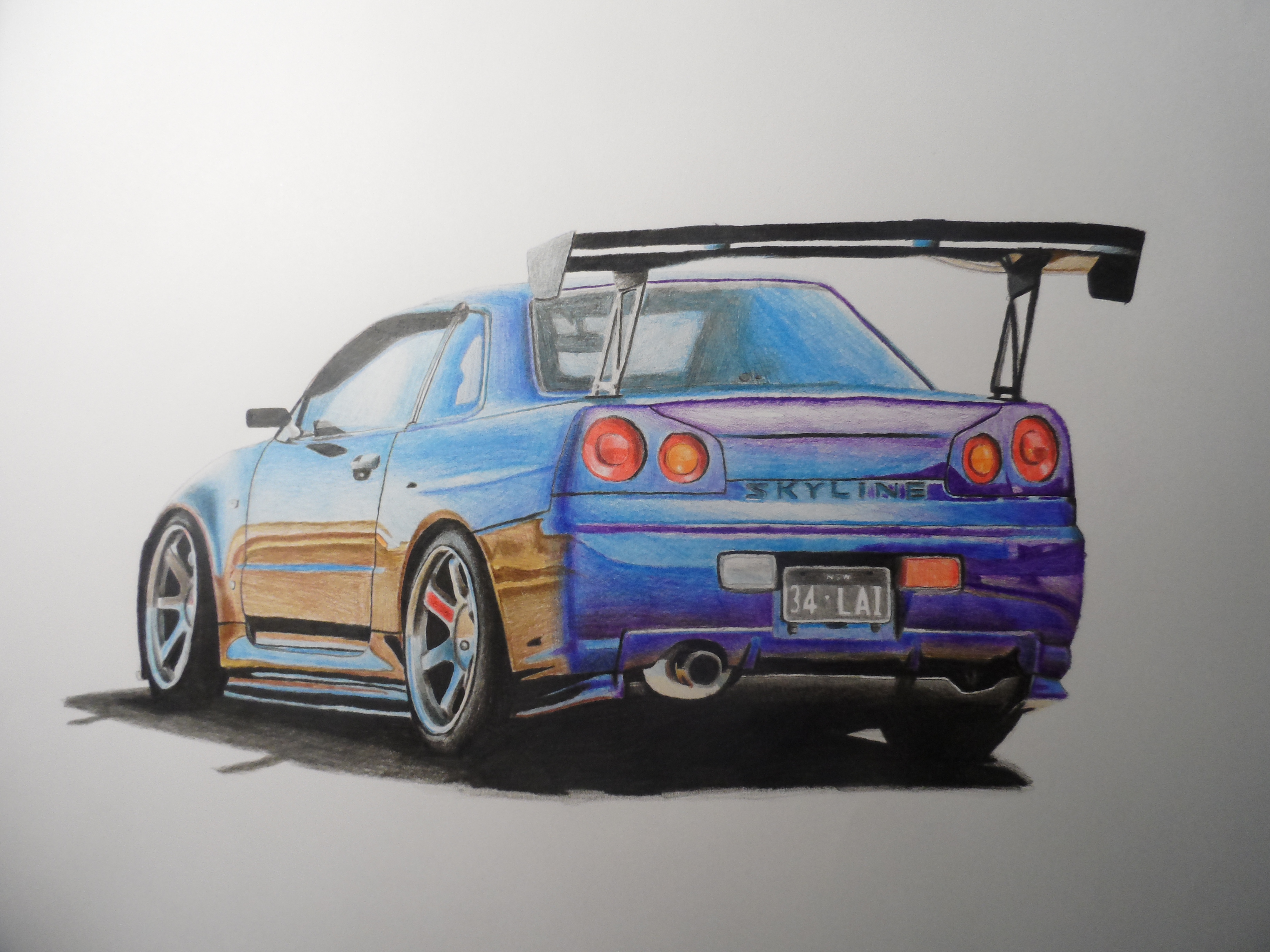 Nissan Skyline Drawing at Explore collection of