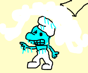 300x250 scientist test! smurf plus liquid nitrogen drawing - Nitrogen Drawing