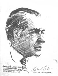 200x263 President Richard M Nixon Everett Raymond Kinstler - Nixon Drawing